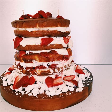Cream cheese rolls cream cheese filling pastry cake yummy food yummy recipes no bake. GoodFoodWeek's wedding cake - vanilla sponge with Eton Mess filling