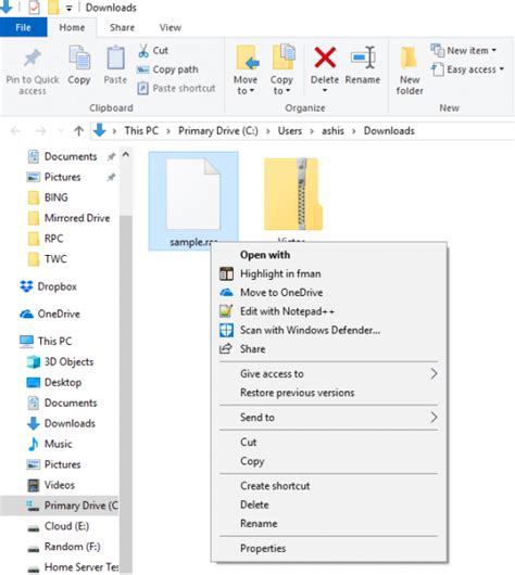Rar file formats are useful when we wish to transfer large files over the internet. How to open RAR files in Windows 10