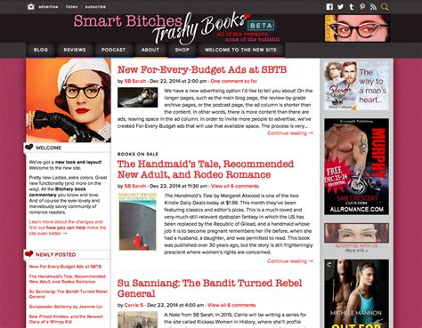 Smart Bitches Trashy Books Waxcreative Design Websites For Authors