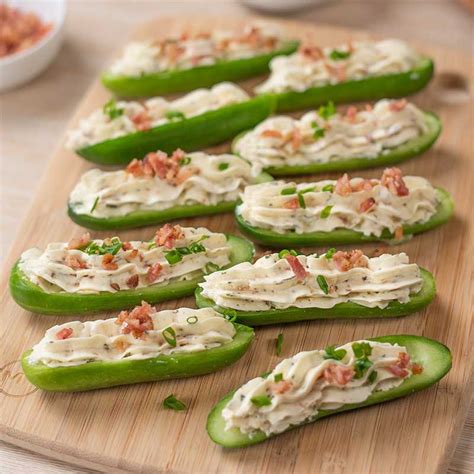The Best Stuffed Cucumbers Recipe With Bacon Ranch Filling My Keto