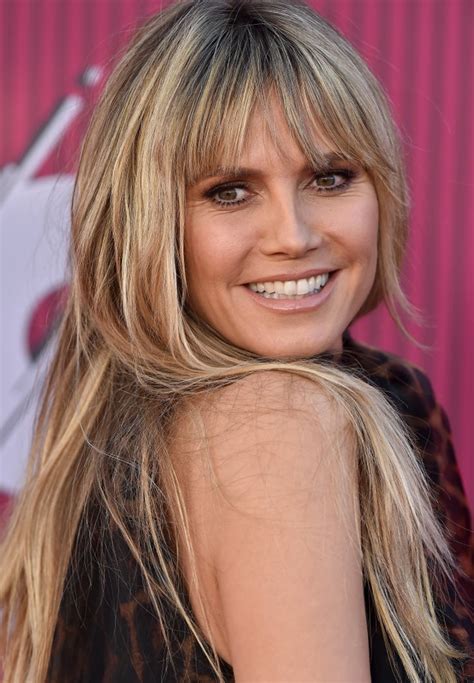 Heidi Klum With Blond Hair And Brown Lowlights Blond Hair Ideas From