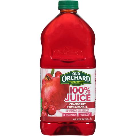Old Orchard 100 Juice Cranberry Pomegranate Juice 64 Fl Oz Bottle