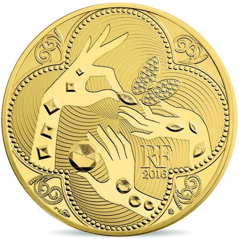 France 50 Euro Gold Coin French Excellence Van Cleef And Arpels 2016