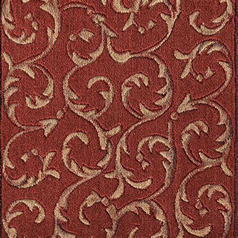 Somerset Scrollwork Red Synthetic Carpet The Perfect Carpet