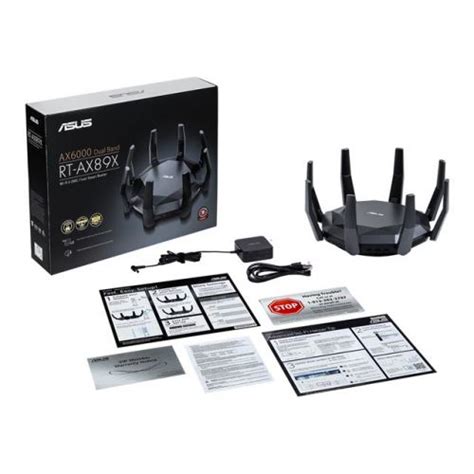 Asus Rt Ax89x Dual Band Wifi Ax6000 10gbps Router 2x10g Ports 8xglan