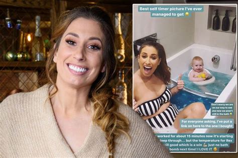 Stacey Solomon Shows Off Clever Device That Allows Her To Bathe With