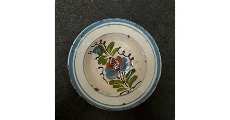 Farfurie Veche Din Ceramica Pentru Agatat Pe Perete Blid Vechi Lut