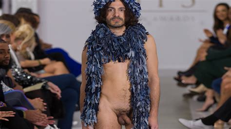Nude Male Model At Dutch Fashion Show Catwalk Runway Thisvid Com My