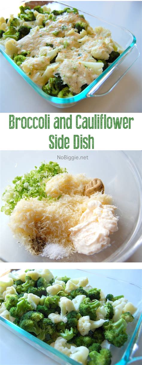 Swiss Cheese Broccoli And Cauliflower Side Dish