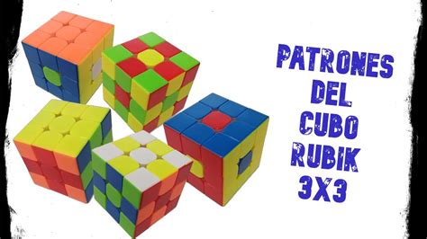5 Patrones Para Tu Cubo De Rubik 3x3 1 Youtube