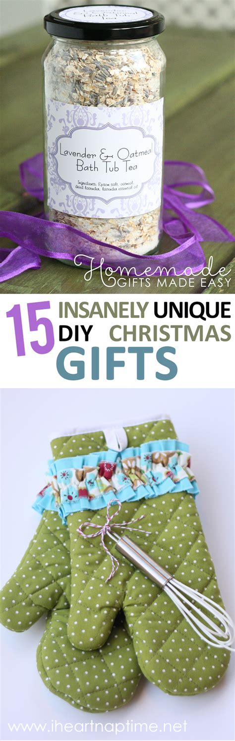 No matter her style or your budget, we have you covered with 88 gifts she'll love. 15 Insanely Unique DIY Christmas Gifts - Sunlit Spaces ...