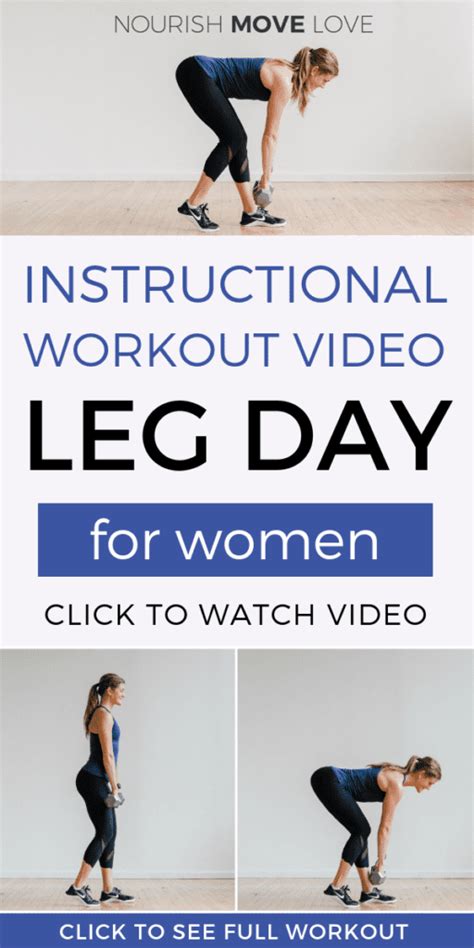 30 Minute Leg Workout Video At Home Nourish Move Love