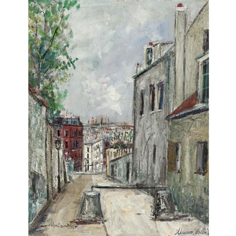 Maurice Utrillo Rue Du Mont Cenis À Montmartre Mutualart
