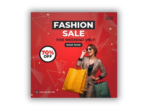 Fashion Sale Social Media Post And Instagram Or Facebook Post Uplabs