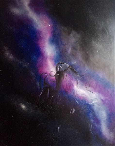 Nude Oil Painting Original Zodiac Starry Night Sky Space Etsy