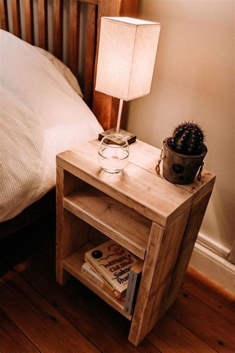 20 Simple Rustic Bedside Table Designs For Bedroom Pallet Furniture