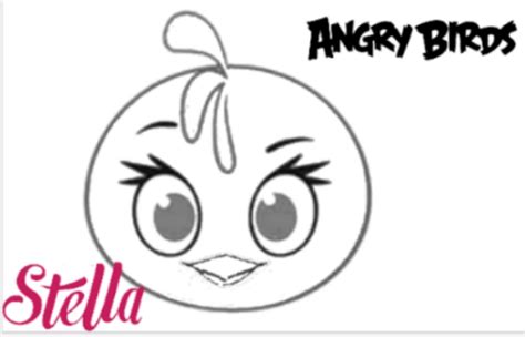 Stella Coloring Page By Angrybirdstiff On Deviantart