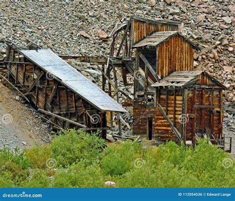 Mining Buildings In The Rocky Mountains Stock Photo Image Of Mining