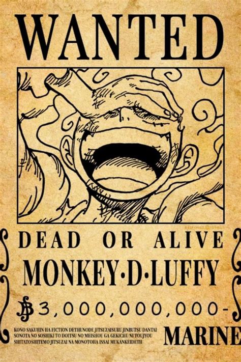 Luffy Bounty After Wano Cartazes Retro Desenhos Zumbis Desenho De Anime