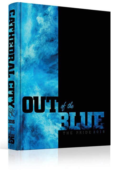 Yearbook Cover Cathedral City High School Out Of The Blue Theme