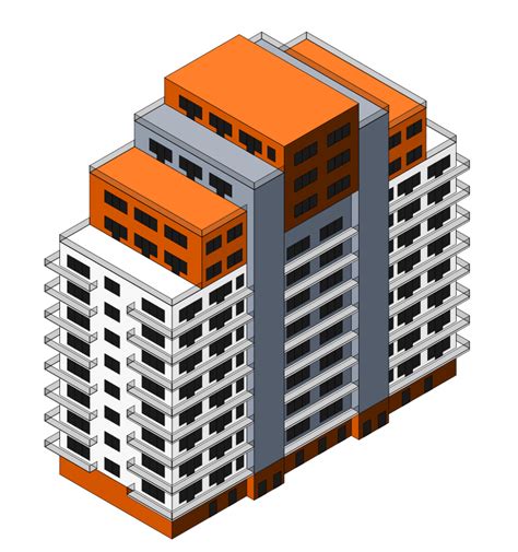 Isometric Building 2 Openclipart