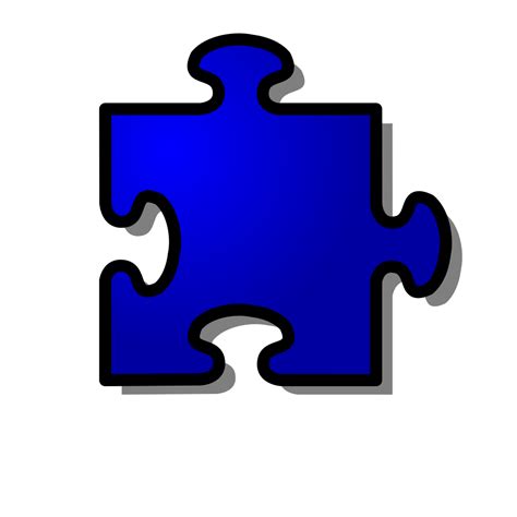 Jigsaw Blue Puzzle Piece Png Svg Clip Art For Web