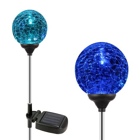Solar Globe Lights Oxyled Crystal Glass Led Lightsolar Stake Light
