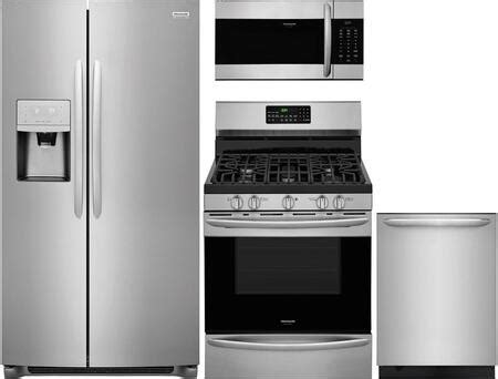 Frigidaire gallery stainless steel 4 piece appliance package #207 description: Frigidaire 4 Piece Kitchen Appliance Package with ...