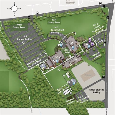 Georgia State University Campus Map Middle East Map
