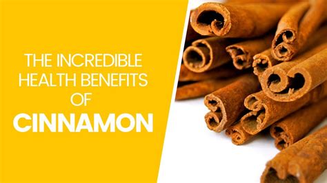 The Incredible Health Benefits Of Cinnamon Youtube