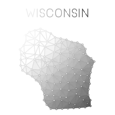 Sello Del Mapa Del Vector De Wisconsin Ilustración Del Vector