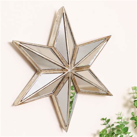 Champagne Gold Star Wall Mirror By Dibor