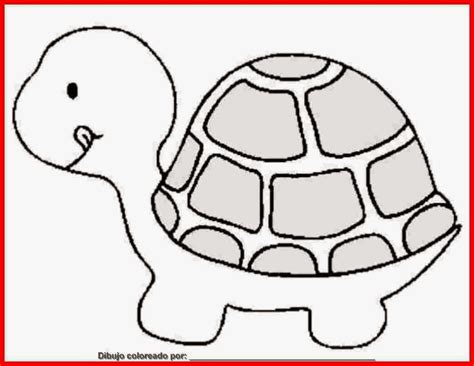 Tortuga para colorear | Imagenes de amistad