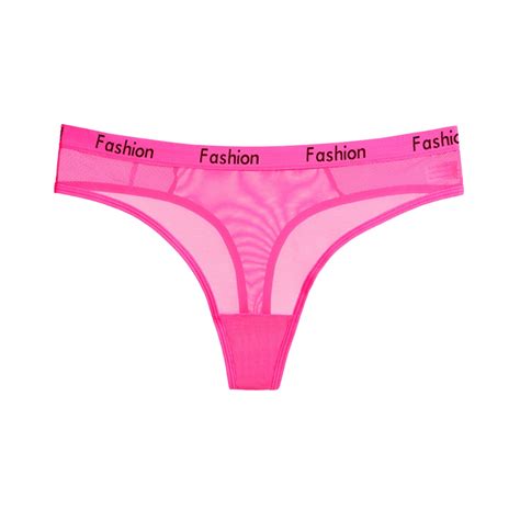 ZMHEGW Panties For Womens High Waist Mesh Comtable Lace Thong Underwear Women Thongs Pack