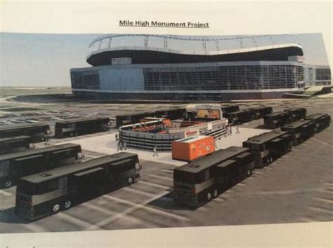 Tiny Version Of Old Mile High Going Up In New Stadiums Parking Lot