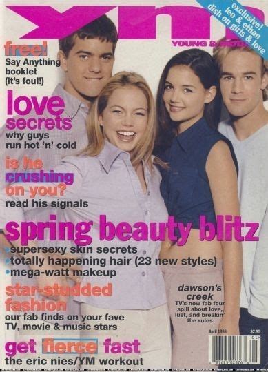 A Magazine Cover With The Cast Of Friends On It S Front And Back Covers