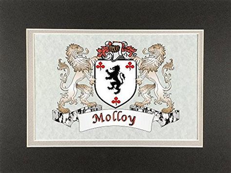 Molloy Irish Coat Of Arms Print Frameable 9 X 12 Etsy