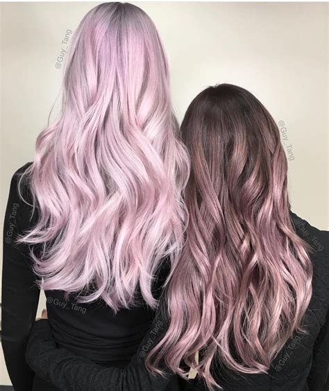 Stunning Rose And Pink Metallic Hair Color Designs By Guytang Kenraprofessional Hotonbeauty