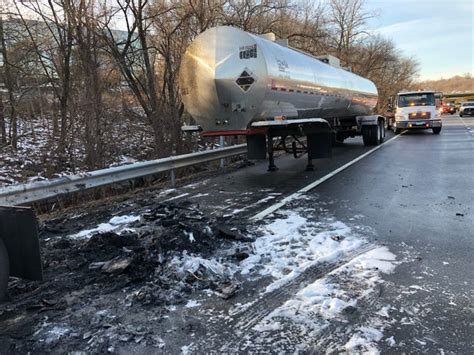 A Gasoline Fuel Truck Caught Fire On Interstate 287 In White Plains And
