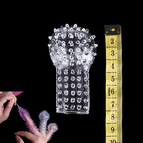 PCS Finger Penis Sleeve Vibrator Squirt G Spot Penis Vagina Clit Stimulate Sex Product For