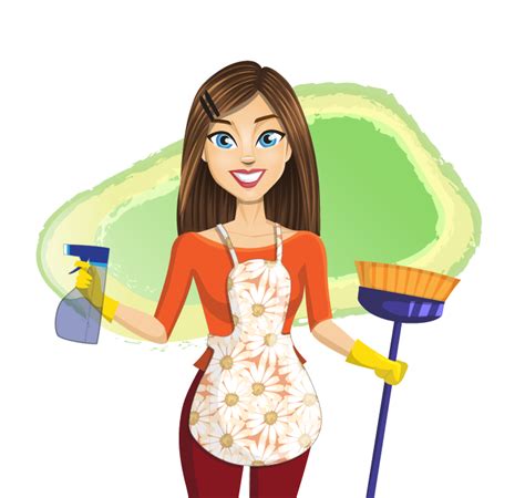 Cleaning Lady Clipart Png Free Logo Image