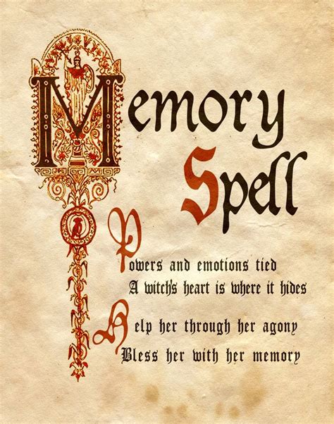 Flip through the pages and they are blank, but say the magic word and when you flip through the pages again, they are magically printed with spells. Memory Spell by Charmed-BOS on deviantART | Witch spell ...