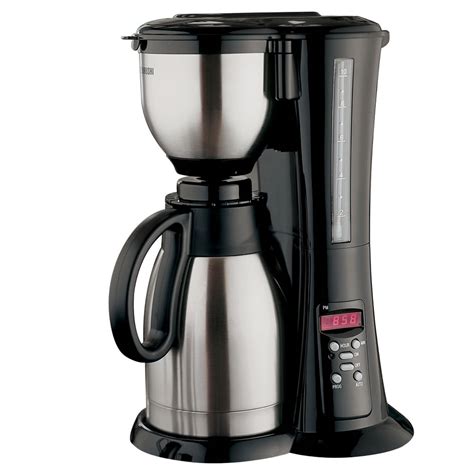 By adding a commercial coffee maker to your establishment, you'll be able to offer one of the most popular beverages to your customers. The Stainless Steel Thermal Carafe Coffee Maker ...