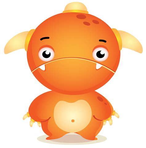 Orange Monster Wall Stickers Totally Movable Buy Now