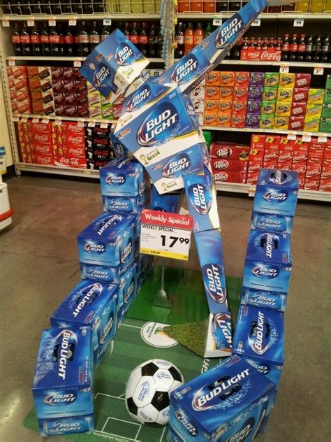 Bud Lighf Soccer Player Display Smart And Final Store World Cup 2014