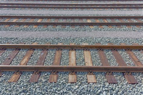 Train Railroad Tracks Close Up Stock Photo Image Of Materials