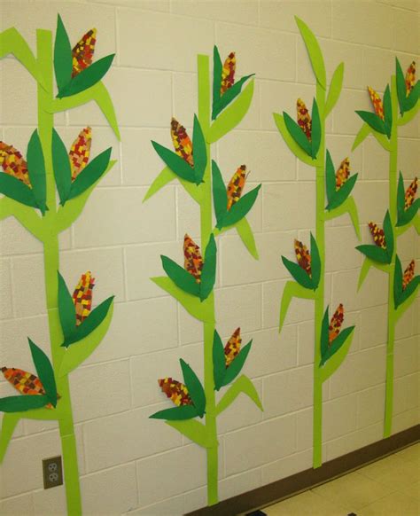 Corn Stalk Template Images And Pictures Becuo Farm Classroom Theme
