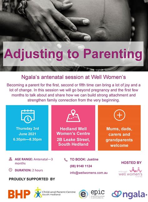 Adjusting To Parenting Ngalas Antenatal Session Hedland Well Women