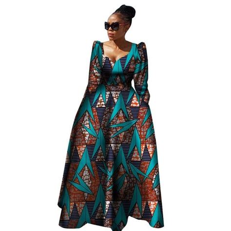 Plus Size Long Dress African Clothing For Women African Print Fashion