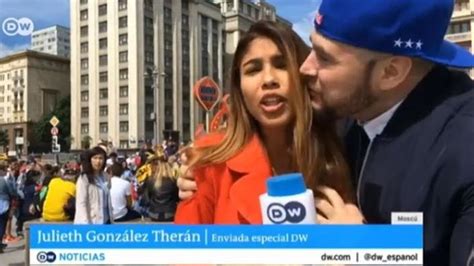 Female Reporter Groped Kissed On Air During World Cup Coverage